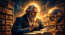 Scholar studying strategy and knowledge